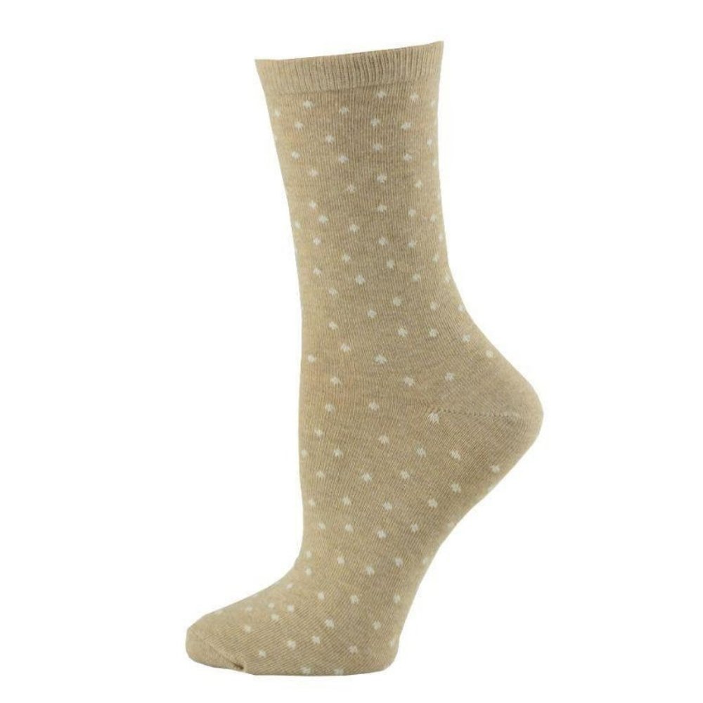 Dot pattern Crew 2 Pair Pack Cotton Socks